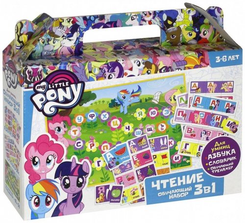 игрушка My Little Pony.  Набор обучающий. 3в1. Чтение. 03629