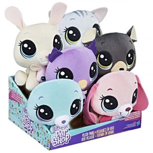 Hasbro Littlest Pet Shop Игрушка мягконабивная "Пет и его малыш"