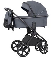 CARRELLO Ultimo коляска детская 2в1 / цвет Cool Grey черная рама					