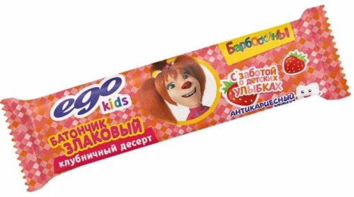 Ego kids Батончик злаковый клубничный десерт, 25 г