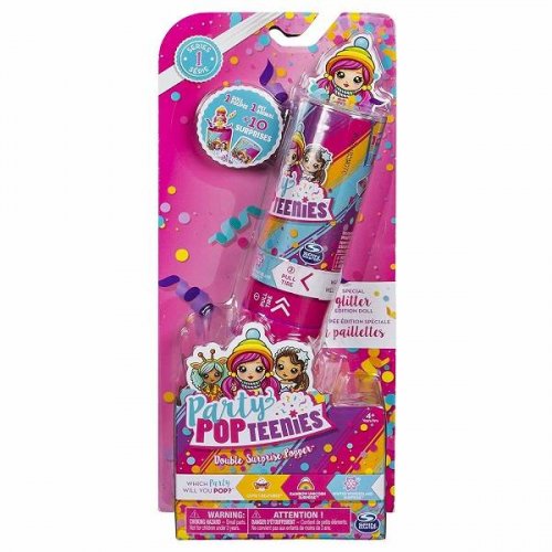 Party Popteenies хлопушка с сюрпризом (1кукла+1питомец+акссессуары)