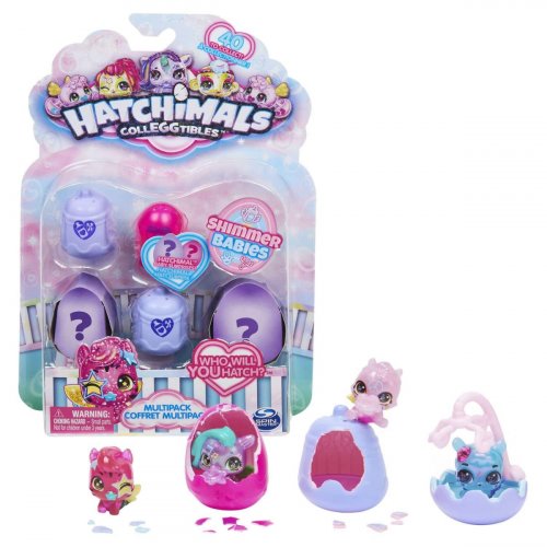 Hatchimals Набор фигурок "Блестящие малыши" (Cюрприз) 4шт 10 сезон