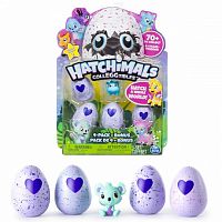 Игрушка Hatchimals коллекционная фигурка 4 штуки + бонус					